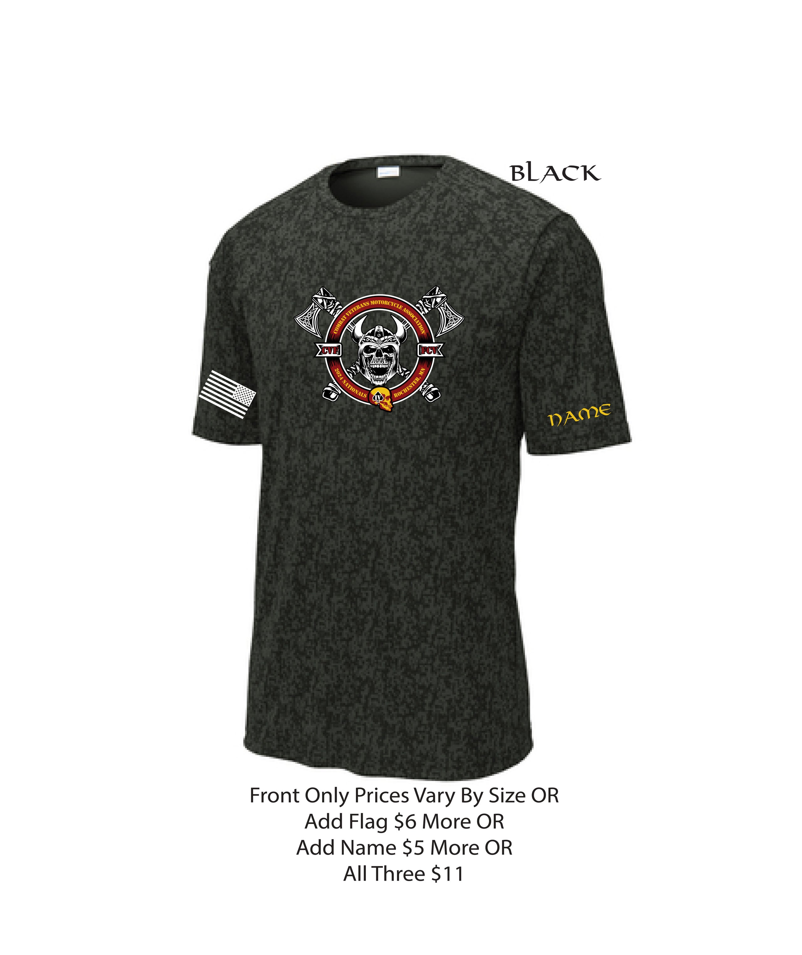 CVMA ® 2024 Nationals Logo SportTek ® Digi Camo Tee 4 Seasons