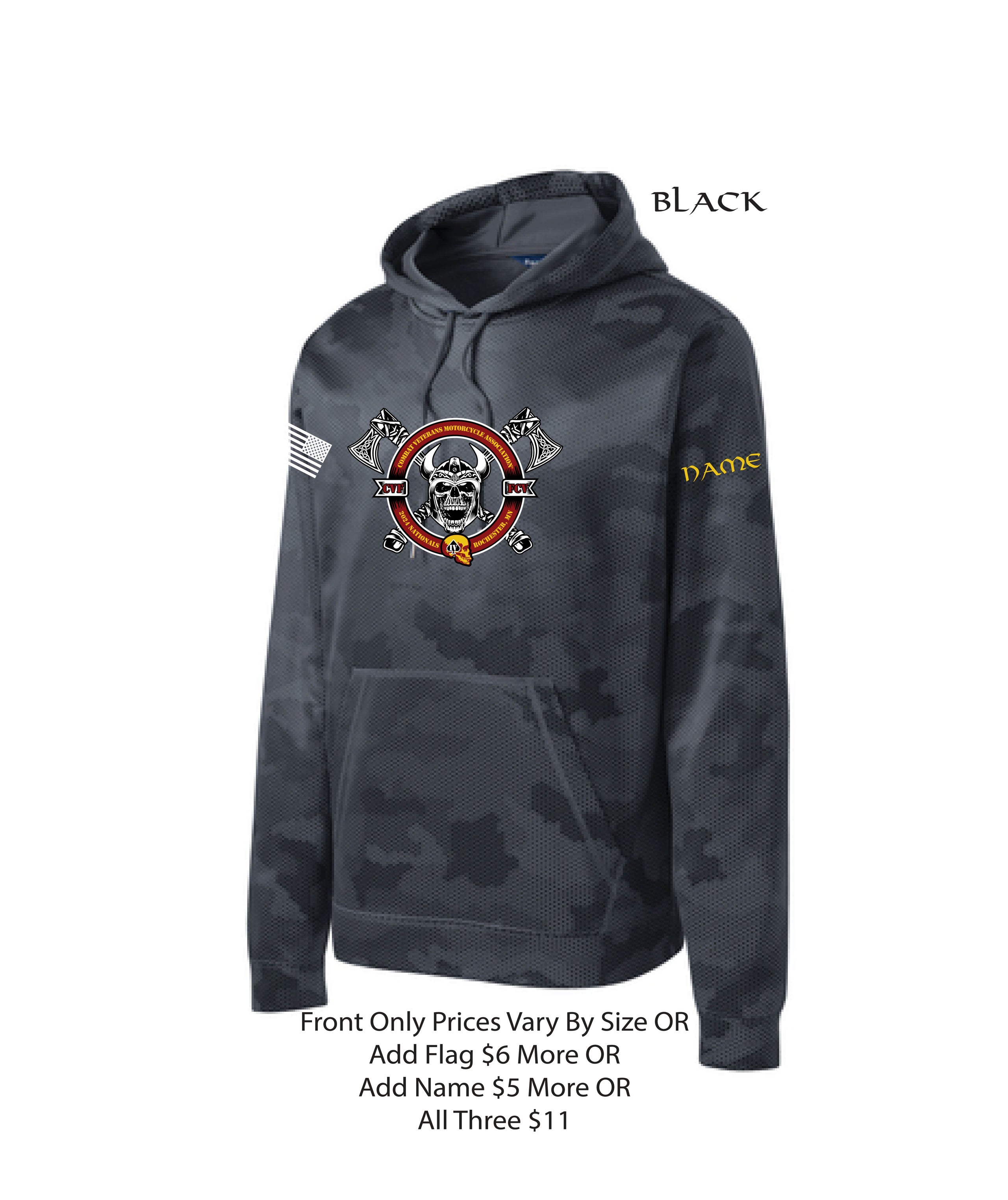 CVMA ® 2024 Nationals Logo SportTek® SportWick® CamoHex Fleece Hooded